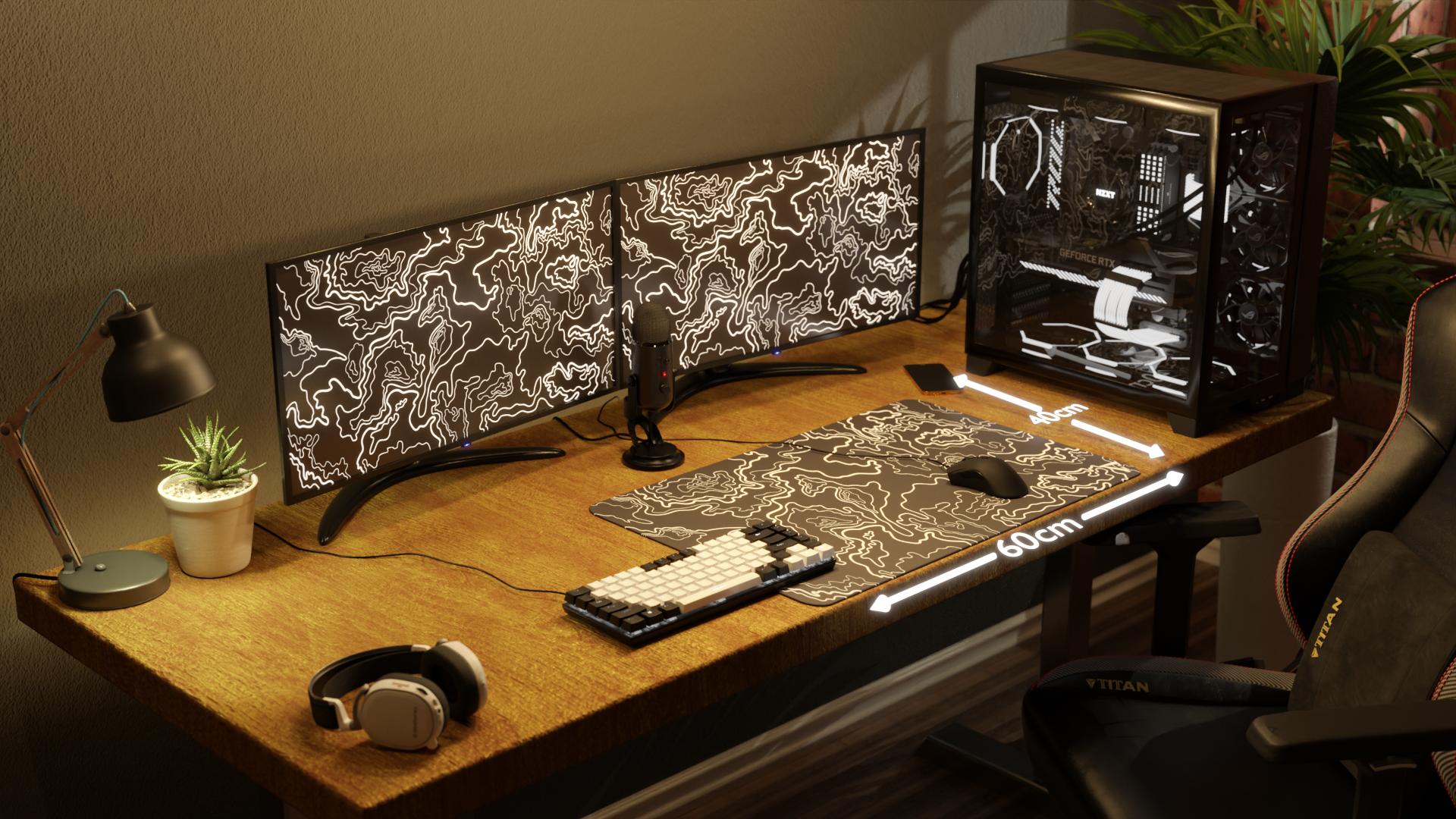 Topographic Black V2 L Mousepad Measurements (1)