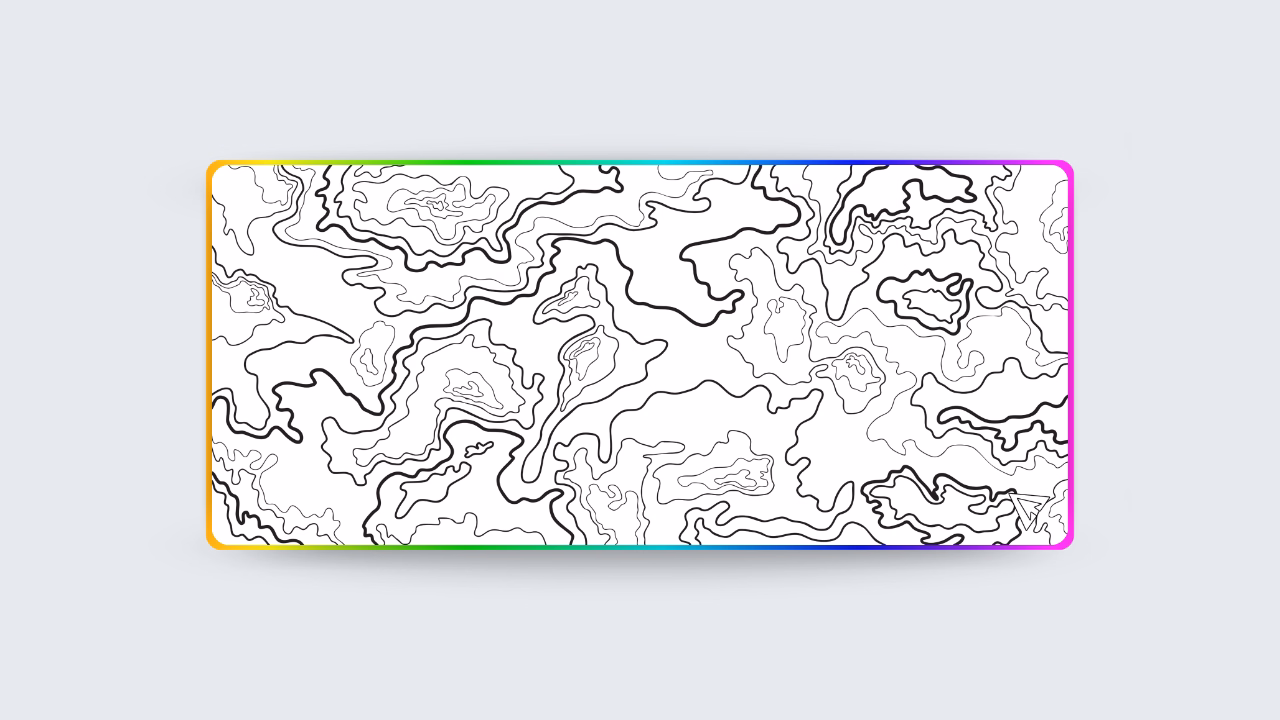 Topographic White V2 - LED